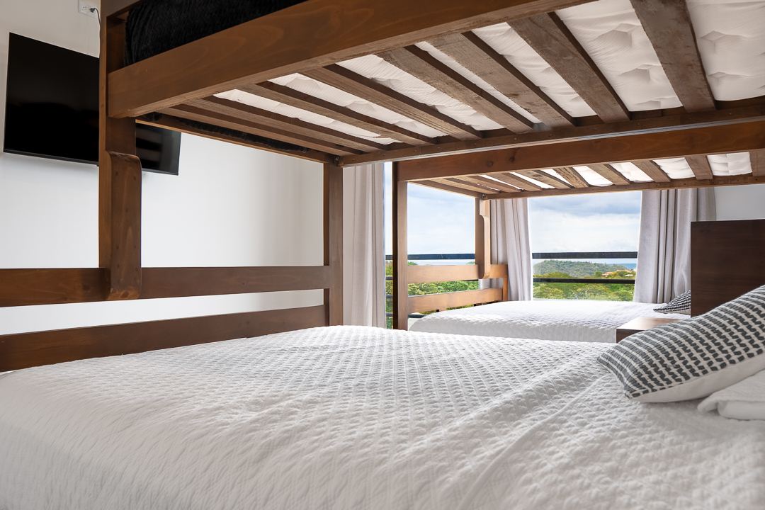 Bunk beds for kids at Cacique Retreat, Playas del Coco, Costa Rica